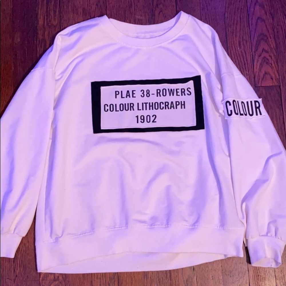White cute sweater
